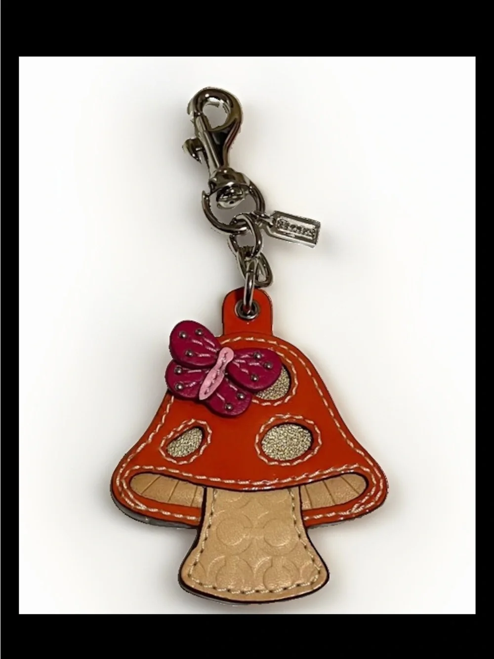Coach Bag Charm-0range Mushroom, Pink Butterfly SUPER RARE, Japan Exclusive Only